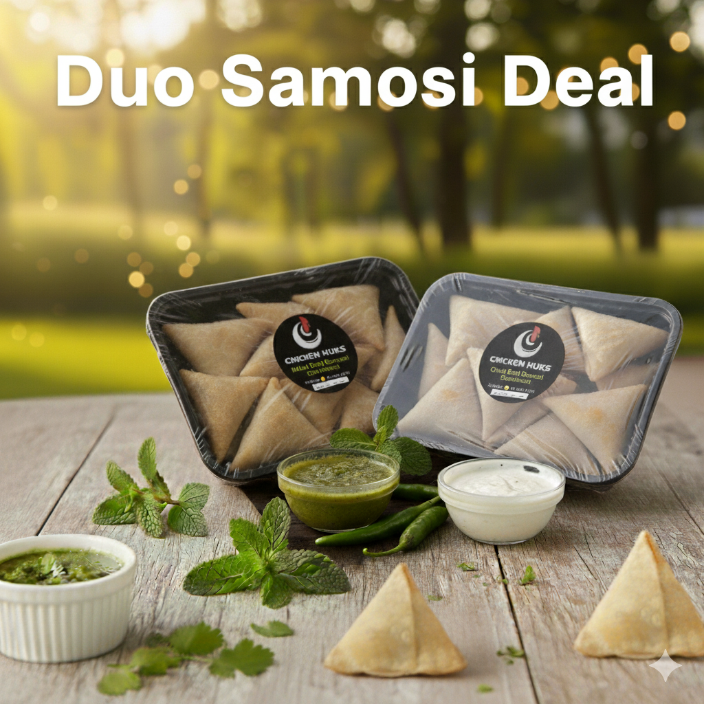 🔸 Combo Deal – 15 Chinese Samosas + 15 Chicken Samosas (Frozen)